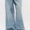 08 Denim Raw Edge Sneakers