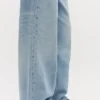 08 Denim Raw Edge Sneakers