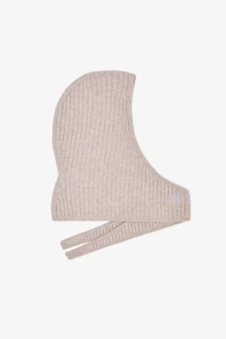 Beige Wool Mix Balaclava