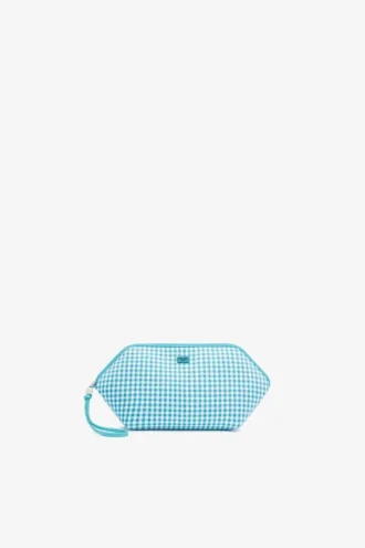 Bikini Pouch in Blue Check