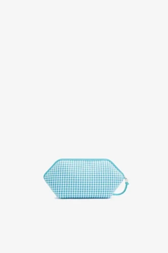 Bikini Pouch in Blue Check