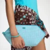 Bikini Pouch in Blue Check