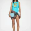 Bikini Pouch in Blue Check