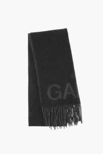 Black Fringed Scarf