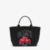 Black Medium Cherry Tote