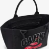 Black Medium Cherry Tote