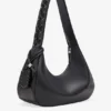 Black Medium Laces Hobo Bag