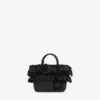 Black Mini Ruffle Tote
