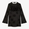 Black Ruffle Mini Dress