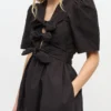 Black Stretch Cotton Dress