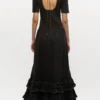 Black Washed Smock Dress