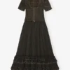 Black Washed Smock Dress