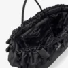 Black XXL Ruffle Tote