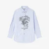 Blue Stripe Logo Shirt