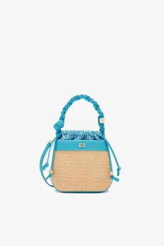 Bou Bucket Bag in Raffia