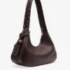 Brown Medium Laces Hobo Bag