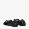 Buckle Strap Ballerinas in Black