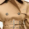 Camel Bonded Cotton Trench Coat