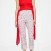Capri Slim Jeans in Printed Denim
