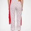 Capri Slim Jeans in Printed Denim