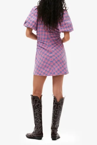 Check Suiting Mini Dress