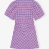 Check Suiting Mini Dress