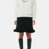 Cleated High Chelsea Boots in Black