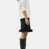 Cleated High Chelsea Boots in Black