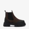 Cleated Low Chelsea Boots in Brown