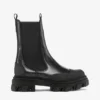 Cleated Mid Chelsea Boots in Black