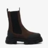 Cleated Mid Chelsea Boots in Brown