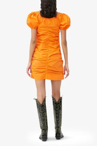 Cotton Poplin Mini Dress
