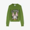 Daisy Duck Green Brushed Wool Sweater