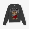 Dark Grey Graphic Bear Sweater