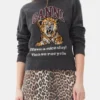 Dark Grey Graphic Tiger Sweater
