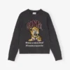 Dark Grey Graphic Tiger Sweater