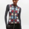 Dark Grey Knitted Polo Shirt