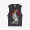 Dark Grey Rose Wool Vest