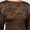 Dress in Brown Satin