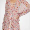 Dress in Floral Silk