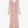 Dress in Floral Silk