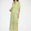 Dress in Green Silk