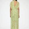 Dress in Green Silk