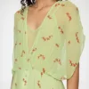 Dress in Green Silk