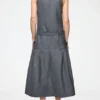 Dress in Grey Wool Melange