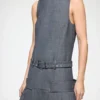 Dress in Grey Wool Melange