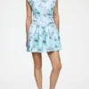 Dress in Printed Satin
