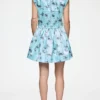 Dress in Printed Satin