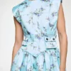 Dress in Printed Satin