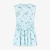 Dress in Printed Satin